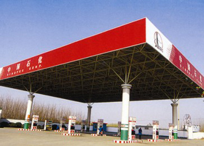 锦州中石化加油站网架